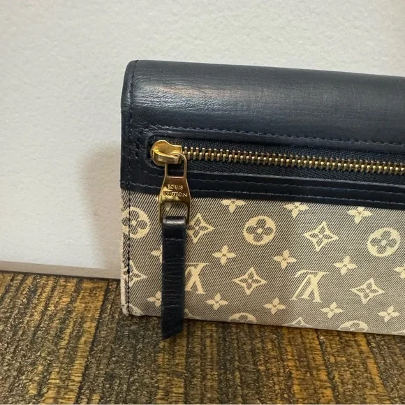 Louis Vuitton Monogram Idylle Portefeuille Sarah Long Wallet Black - Picture 3 of 13